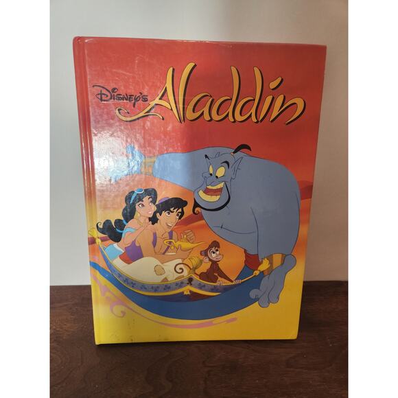Vintage 1992 Disney Hardcover Aladdin book - Picture 1 of 3